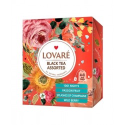 Fekete tea válogatás 32 db x 2 g Lovare