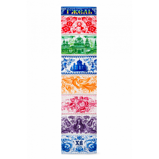 Hőérzékeny címkék tojáshoz, 7 db, Zhostovo vagy Gzhel