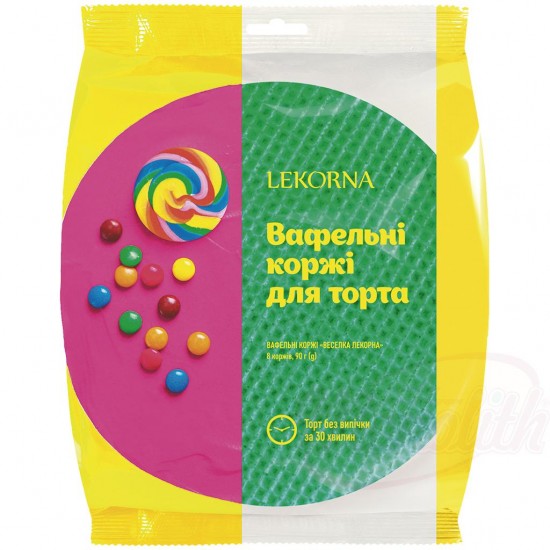 Вафельные коржи Веселка Lekorna 90g