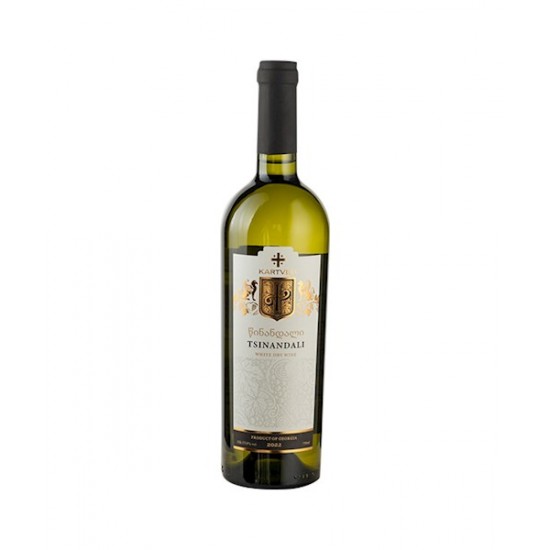Вино Цинандали белое сухое 13,0% 0,75L Kartvelli