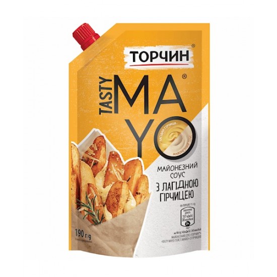 Майонезный соус Tasty Mayo с горчицей 190g Торчин