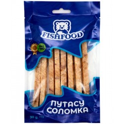Сушёное, солёное филе Путассу, без кожи, соломка 30г Fishfood