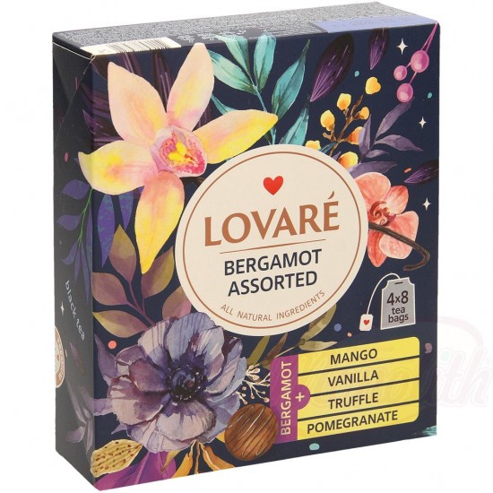 Набор черного чая 4 вида по 8 пакетиков х2г