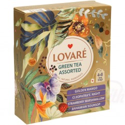 Набор зеленого чая 4 вида по 8 пакетиков по 2 г Ловаре
