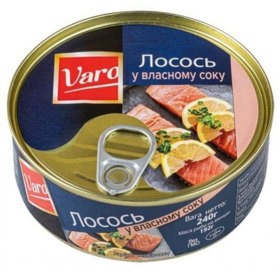 Лосось в собст соку Варо 240г