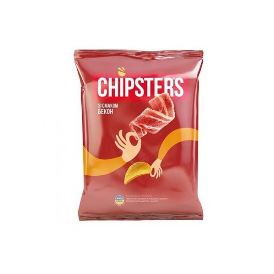Bacon ízű burgonya chips 120 g Chipster