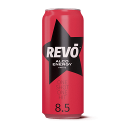 Revo Cherry (vodka + energiaital) 0,5 l 8,5% alk.