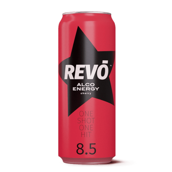 Revo Cherry (vodka + energiaital) 0,5 l 8,5% alk.