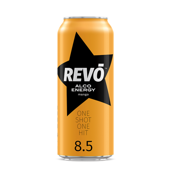 Revo Mango (vodka + energiaital) 0,5 l 8,5% alk