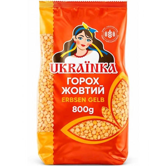 Ukrainka sárga, hámozott, aprított borsó 800 g