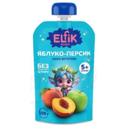 Elfik alma- és őszibarackpüré, 100 g
