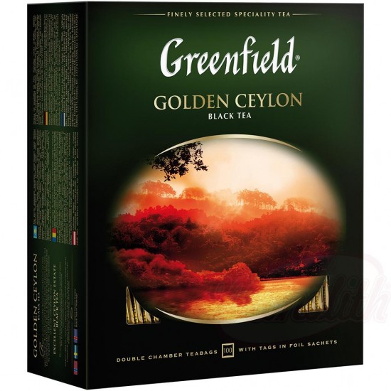 Tea Greenfield Golden Ceylon 100x2g