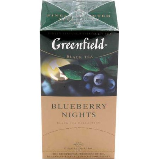 Fekete tea Greenfield 25Stx1,5g fekete áfonyával